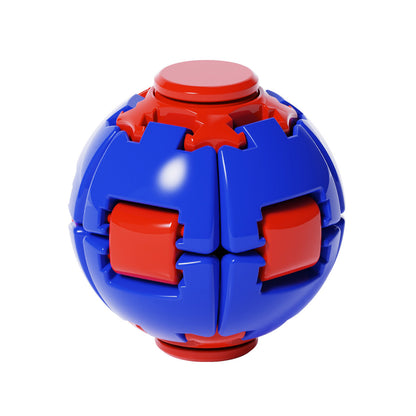 Colorful stress-relief ball, press-and-rotate fidget spinner, portable office boredom-relief and stress-relief toy, large size 6CM, cross-border - image 5