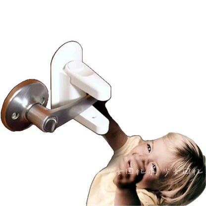 Anti-opening door latch, child safety door lock, baby anti-opening door stopper, pet anti-escape safety lock, protective buckle - image 5
