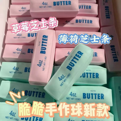 New cross-border model: Building block butter stick, crunchy sound-controlled stress-relief handmade ball, popular realistic food toy for stress relief and venting - image 1