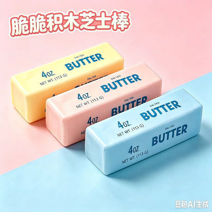 New cross-border model: Building block butter stick, crunchy sound-controlled stress-relief handmade ball, popular realistic food toy for stress relief and venting - image 4