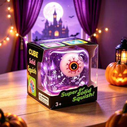 Cross-Border Popular Halloween Stress-Relief Squishy Ball, Handmade Quirky Stress-Relief Toy, Slow Rebound Maltose Ice Cube Toy - image 3