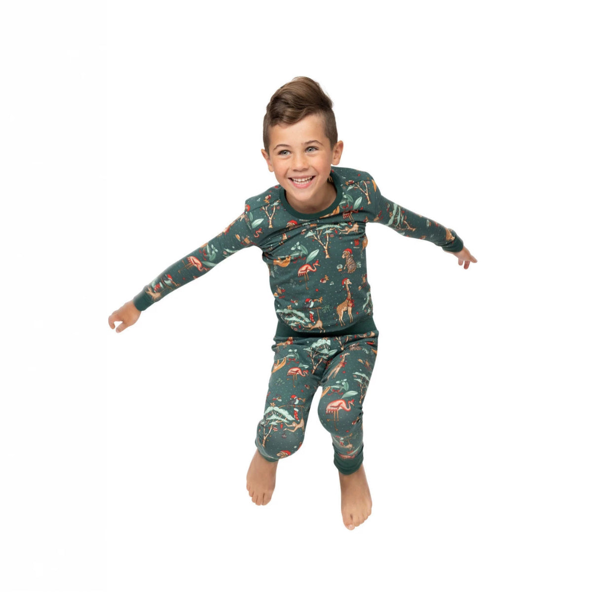 2025 Amazon Spring and Autumn Parent-Child Outfits Striped Christmas Family Set Autumn Long-Sleeve Home Wear Set In Stock - image 1