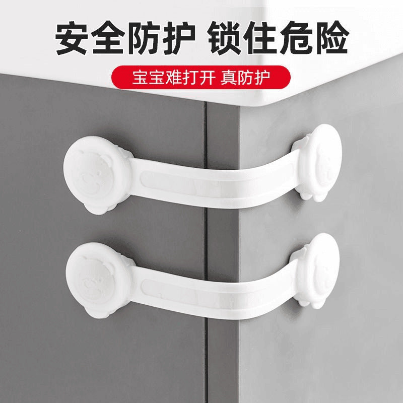 Baby safety locks for drawers, prevents children from pinching their fingers, safety locks for sliding doors, refrigerators, cabinets, and cabinet doors - image 1