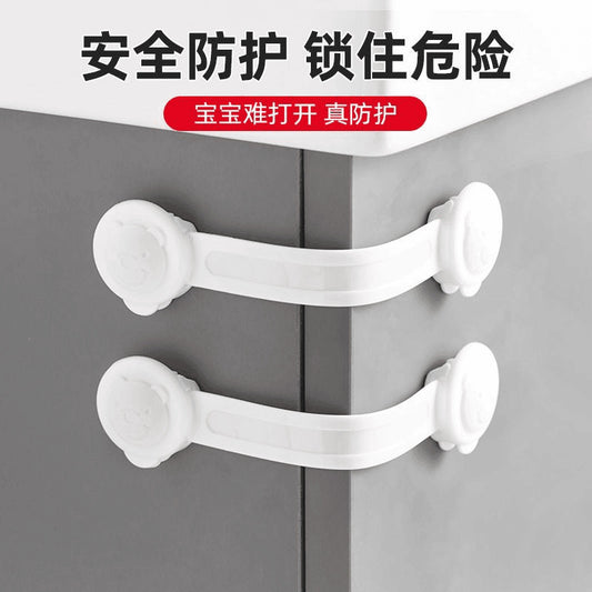 Baby safety locks for drawers, prevents children from pinching their fingers, safety locks for sliding doors, refrigerators, cabinets, and cabinet doors - image 1