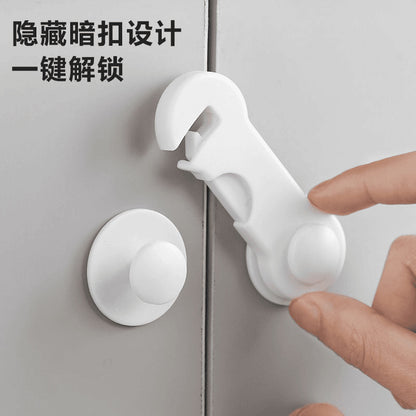 Baby safety locks for drawers, prevents children from pinching their fingers, safety locks for sliding doors, refrigerators, cabinets, and cabinet doors - image 2