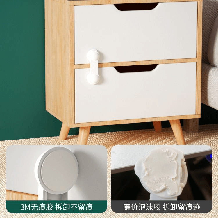 Baby safety locks for drawers, prevents children from pinching their fingers, safety locks for sliding doors, refrigerators, cabinets, and cabinet doors - image 3