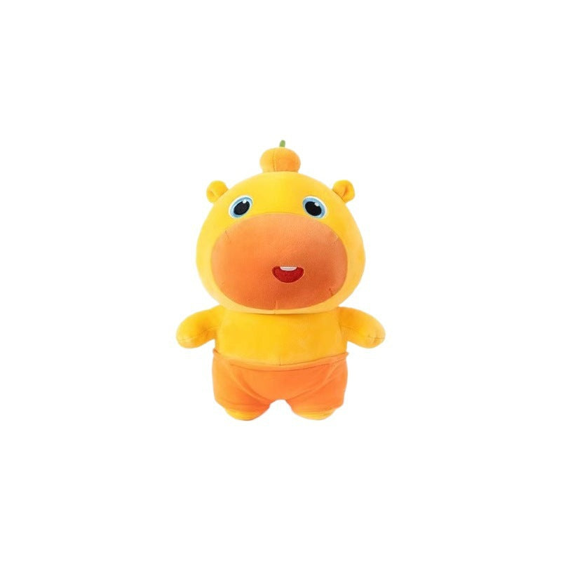 Capybara Lulu plush toy with a quirky, funny expression, Capybara stuffed toy, sleeping pillow - image 5