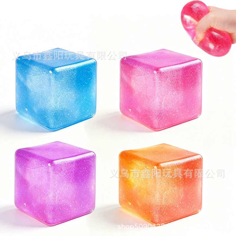 Cross-border bestseller: Ice Cube Maltose Squishy Toy, Popular Stress Relief Toy with Slow Rebound, Wholesale - image 2