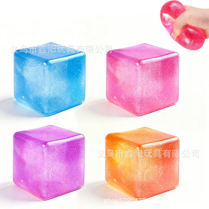 Cross-border bestseller: Ice Cube Maltose Squishy Toy, Popular Stress Relief Toy with Slow Rebound, Wholesale - image 2