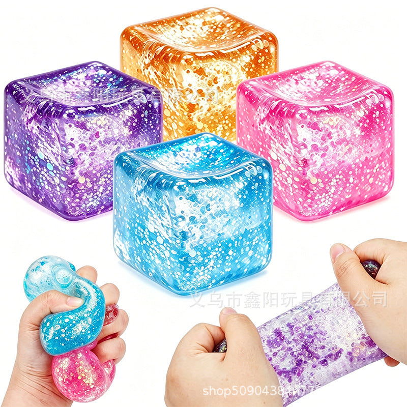 Cross-border bestseller: Ice Cube Maltose Squishy Toy, Popular Stress Relief Toy with Slow Rebound, Wholesale - image 4