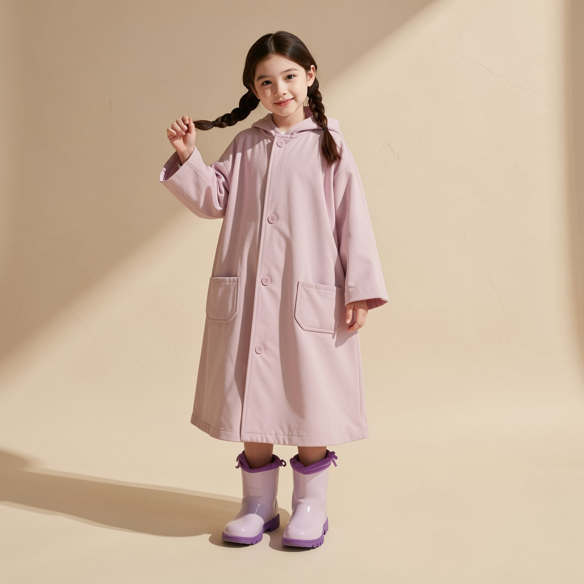 Puddlecape full body cartoon PVC raincoat for children - view 2