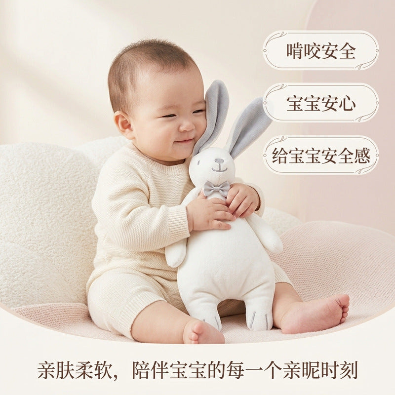 Cross-border Abebe comfort blanket rabbit, newborn baby soothing plush toy, safe for babies to put in their mouths, sleep soothing doll - image 4