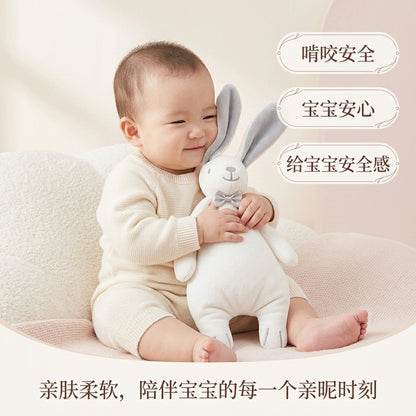 Cross-border Abebe comfort blanket rabbit, newborn baby soothing plush toy, safe for babies to put in their mouths, sleep soothing doll - image 4