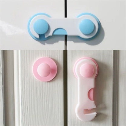 Drawer lock, child safety lock, short lock, anti-pinch multifunctional lock for baby, suitable for drawers, cabinet doors, and refrigerator safety locks - image 1
