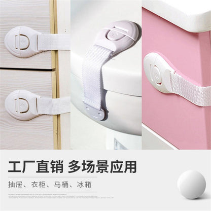 Children's drawer lock, ribbon safety lock, baby anti-pinch fabric strap, baby safety lock, safety buckle - image 2