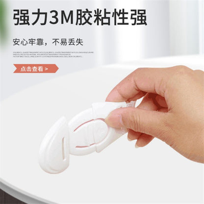 Children's drawer lock, ribbon safety lock, baby anti-pinch fabric strap, baby safety lock, safety buckle - image 4