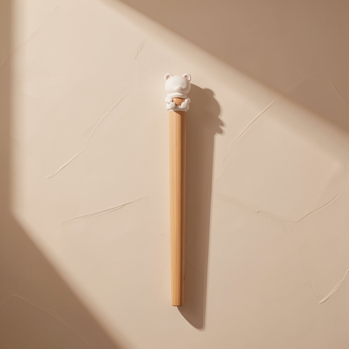 18 cm bamboo training chopsticks for children with a cartoon animal design - view 2