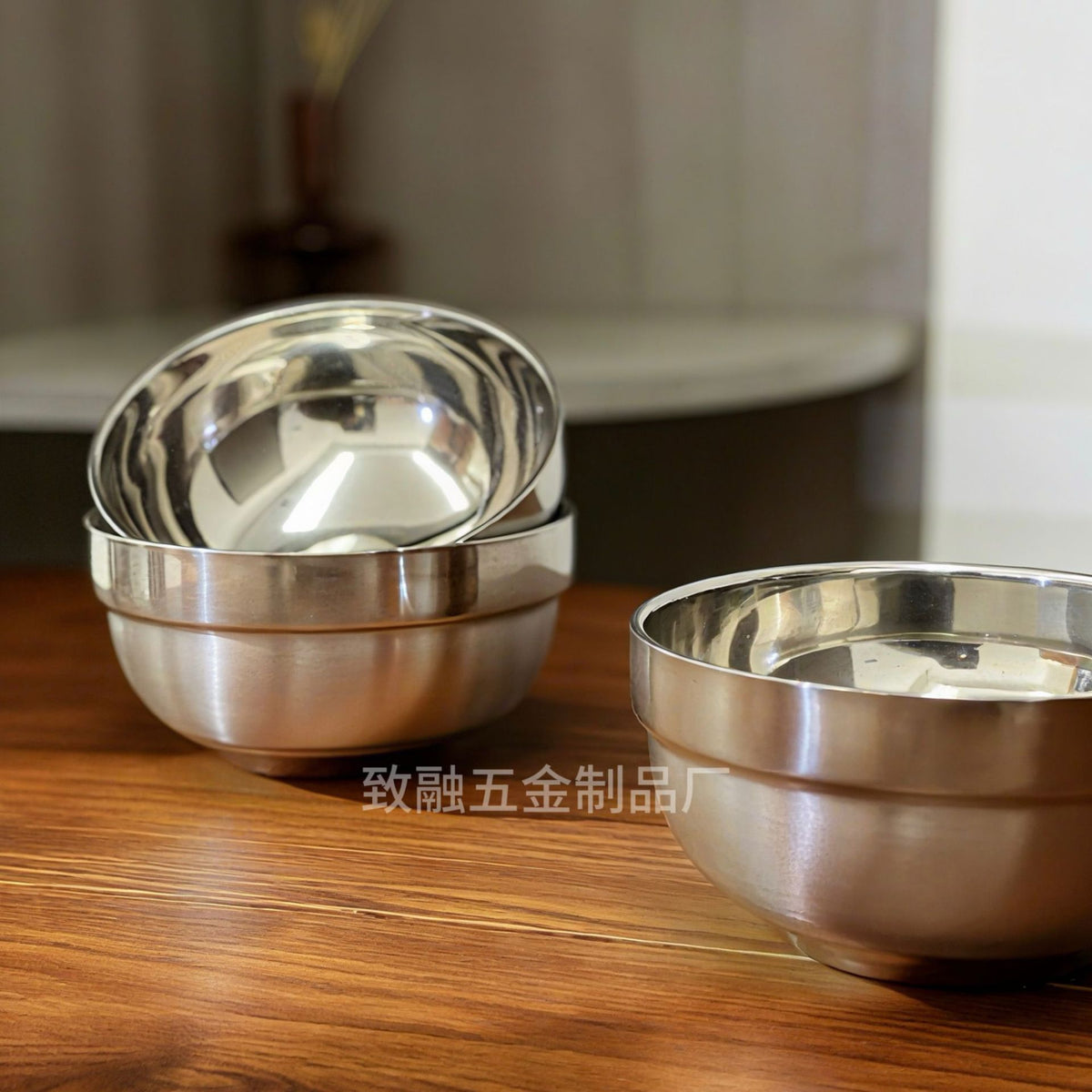 304 children's stainless steel food bowl, food-grade, anti-fall, insulated bowl, baby soup bowl, kindergarten tableware supplied by manufacturer - image 4