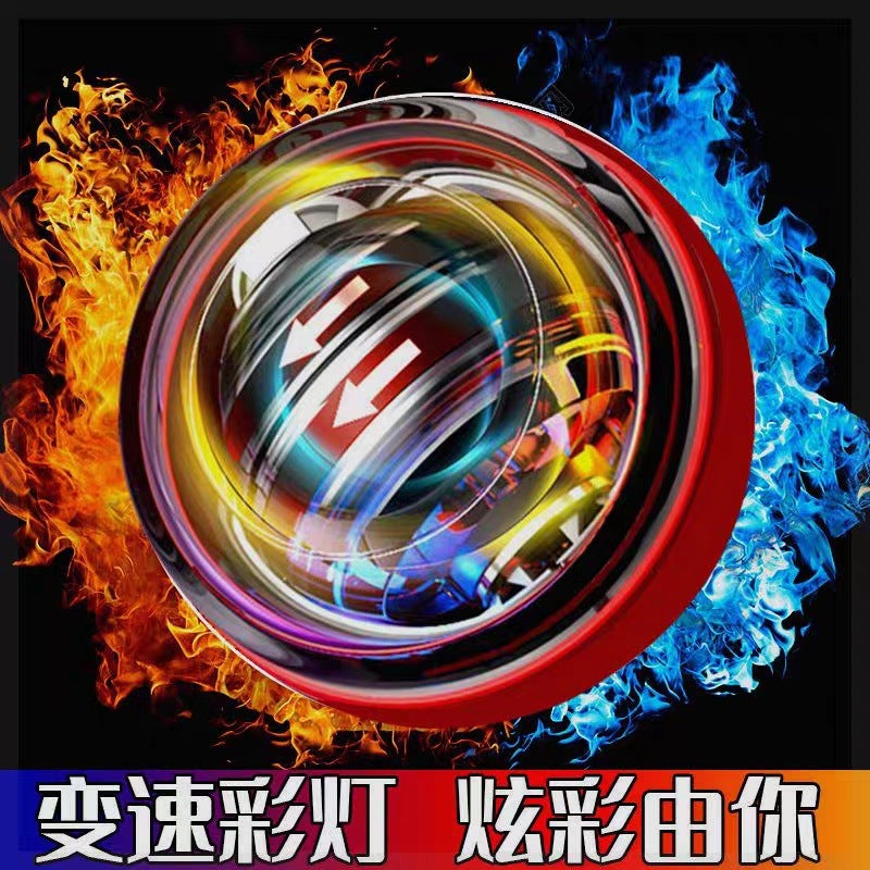 Seven-color changing wrist strength ball, stylish grip strength trainer, toy for middle school students, 100 kg Wannli luminous wrist strength ball factory - image 3