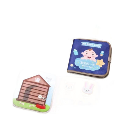 Tear-resistant baby quiet cloth book, Montessori early education, chewable and tearable book for infants, magic tape felt cloth toy - image 5