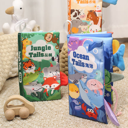 Jungle Tail Cloth Book for Babies, Chewable and Tear-Resistant Early Education Book, Durable Infant Toy for Children - image 4