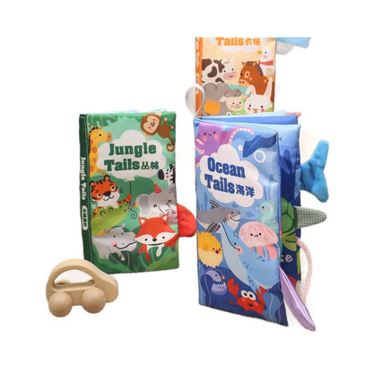 Jungle Tail Cloth Book for Babies, Chewable and Tear-Resistant Early Education Book, Durable Infant Toy for Children - image 5