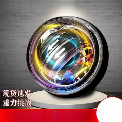 Seven-color changing wrist strength ball, stylish grip strength trainer, toy for middle school students, 100 kg Wannli luminous wrist strength ball - image 1