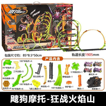 iDoon Dog Motorcycle Track Cloud Sea Across the Four Seas and the Eight Wildernesses Racing Inertia Boy Toy Gift - image 3