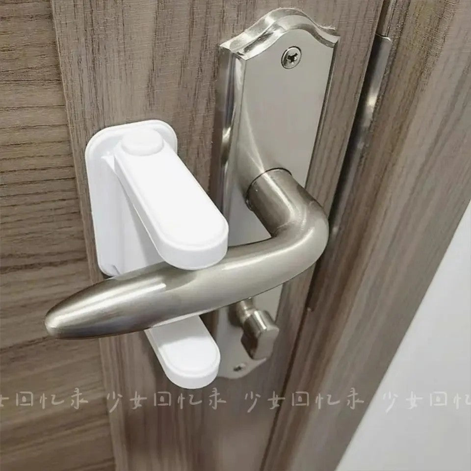 Anti-opening door latch, child safety door lock, baby anti-opening door stopper, safety lock, protective buckle to prevent pets from running off - image 3