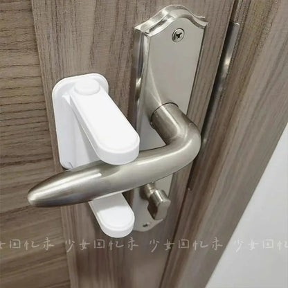 Anti-opening door latch, child safety door lock, baby anti-opening door stopper, safety lock, protective buckle to prevent pets from running off - image 3