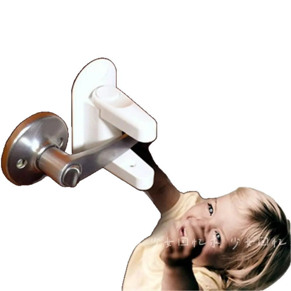 Anti-opening door latch, child safety door lock, baby anti-opening door stopper, safety lock, protective buckle to prevent pets from running off - image 5