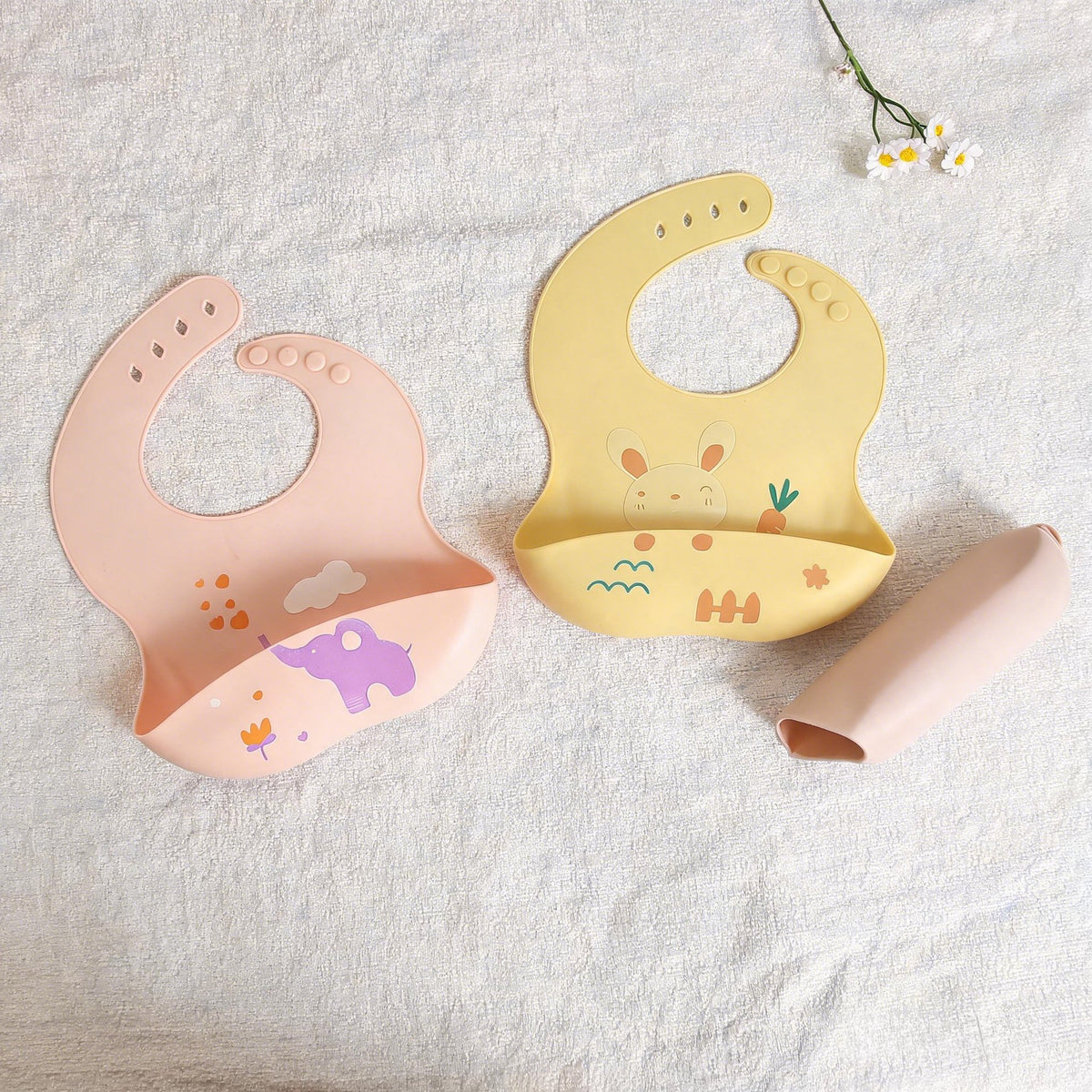 New in stock: children's silicone bibs, baby waterproof and anti-dirt silicone saliva towels, baby food bibs wholesale - image 3