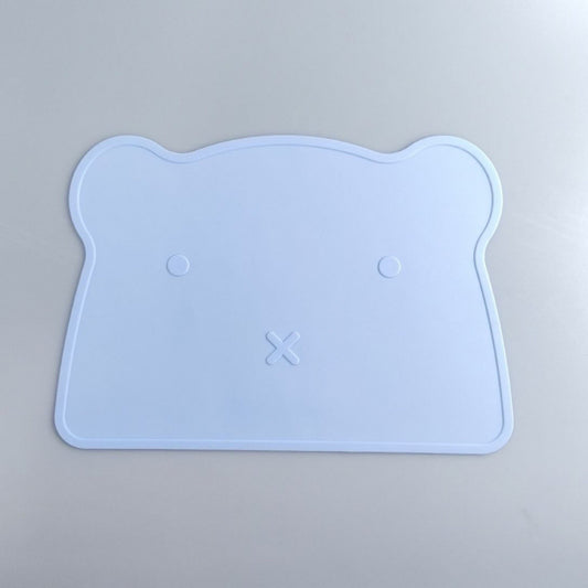 Bear-shaped silicone placemat for children, non-slip, heat-resistant, waterproof, baby and infant dining table mat, food-grade bowl mat, tableware - image 2