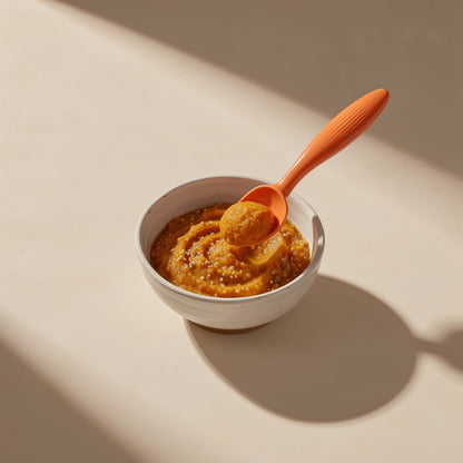 Tinyspoon baby feeding spoon and fork with a curved-head soup spoon - view 4
