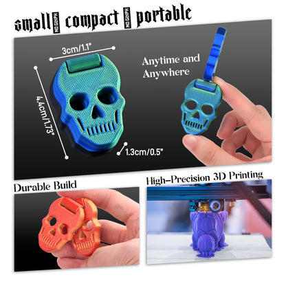 Cross-border new product: 3D printed skull slider, stylish Halloween stress-relief finger toy for exercising finger flexibility - image 2
