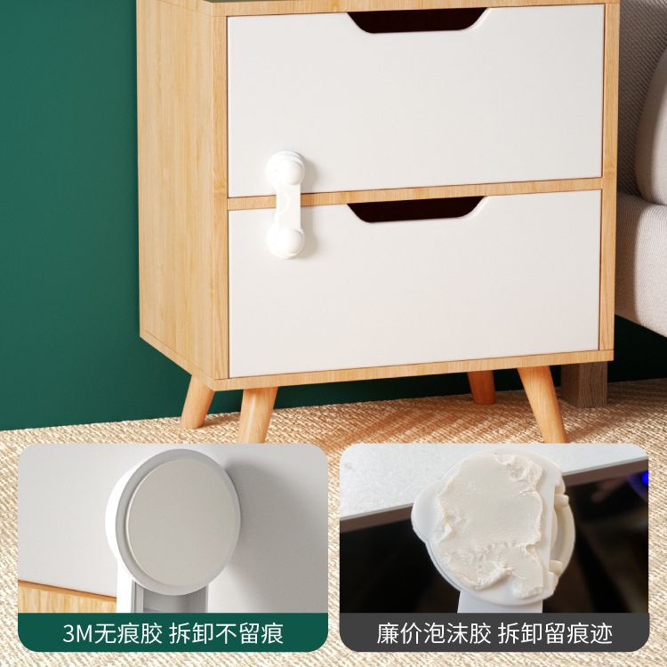 Child safety locks for drawers and cabinet doors, child-proof locks, anti-opening tools, baby cabinet locks, anti-pinch safety clasps, protective locks - image 3