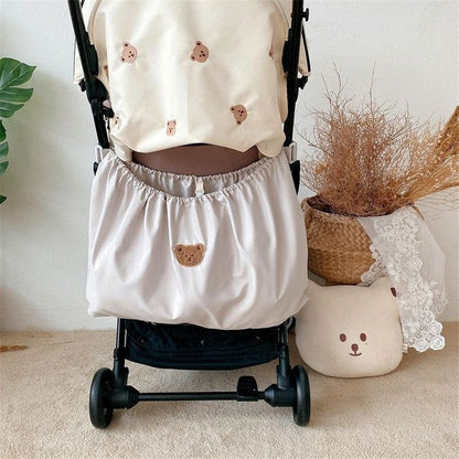 Korean-style baby stroller storage bag for outings, bottle and diaper organizer, children's stroller hanging storage bag - image 3