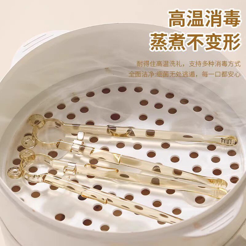Cross-border PPSU children's training chopsticks, baby learning chopsticks, automatic rebound, anti-misalignment, high-temperature resistant, boilable tableware - image 3