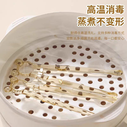 Cross-border PPSU children's training chopsticks, baby learning chopsticks, automatic rebound, anti-misalignment, high-temperature resistant, boilable tableware - image 3