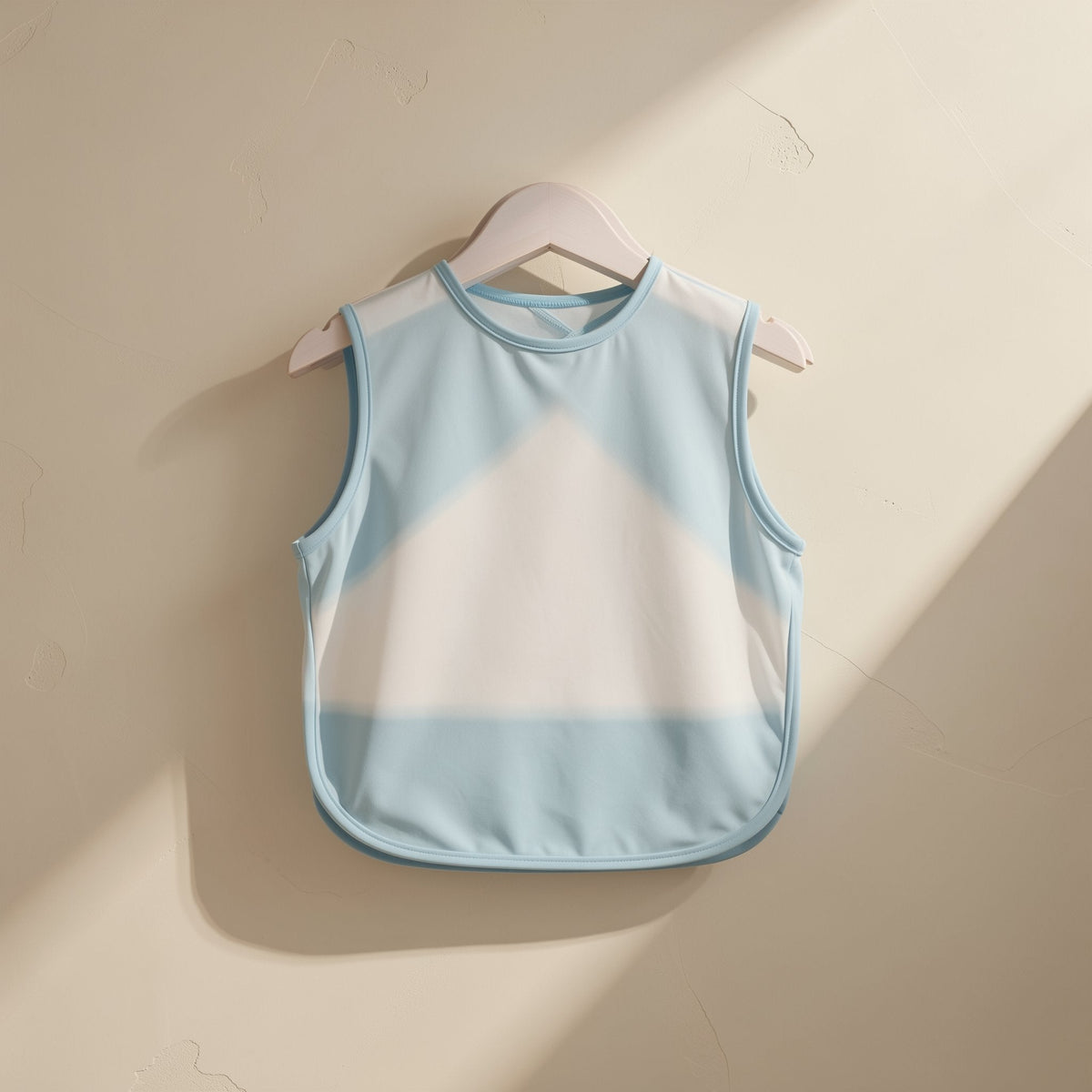 Sleeveless EVA children’s bib with a cartoon pattern