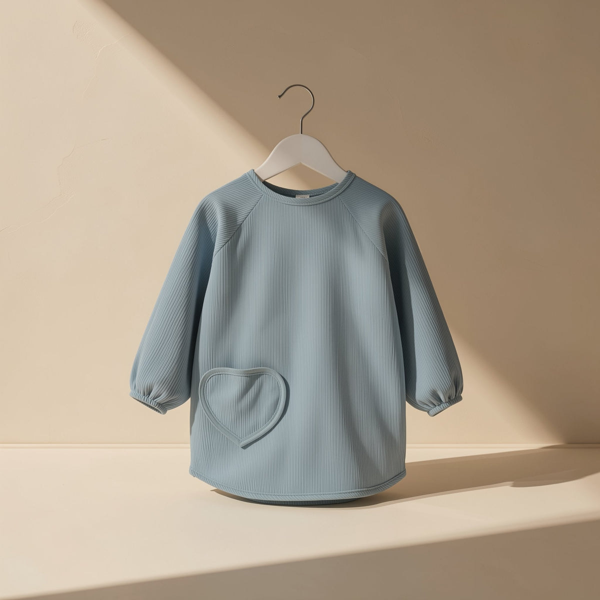 Long-sleeve baby bib made from 100% polyester - view 2