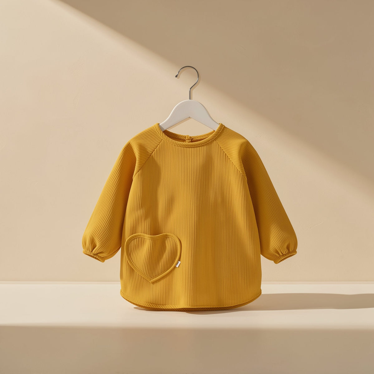 Long-sleeve baby bib made from 100% polyester - view 3