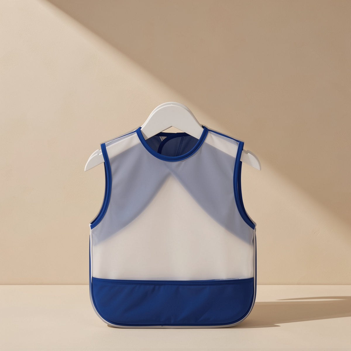 EVA children's feeding bib with a cartoon pattern and sleeveless apron-style design - view 2