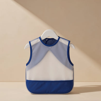 EVA children's feeding bib with a cartoon pattern and sleeveless apron-style design - view 2