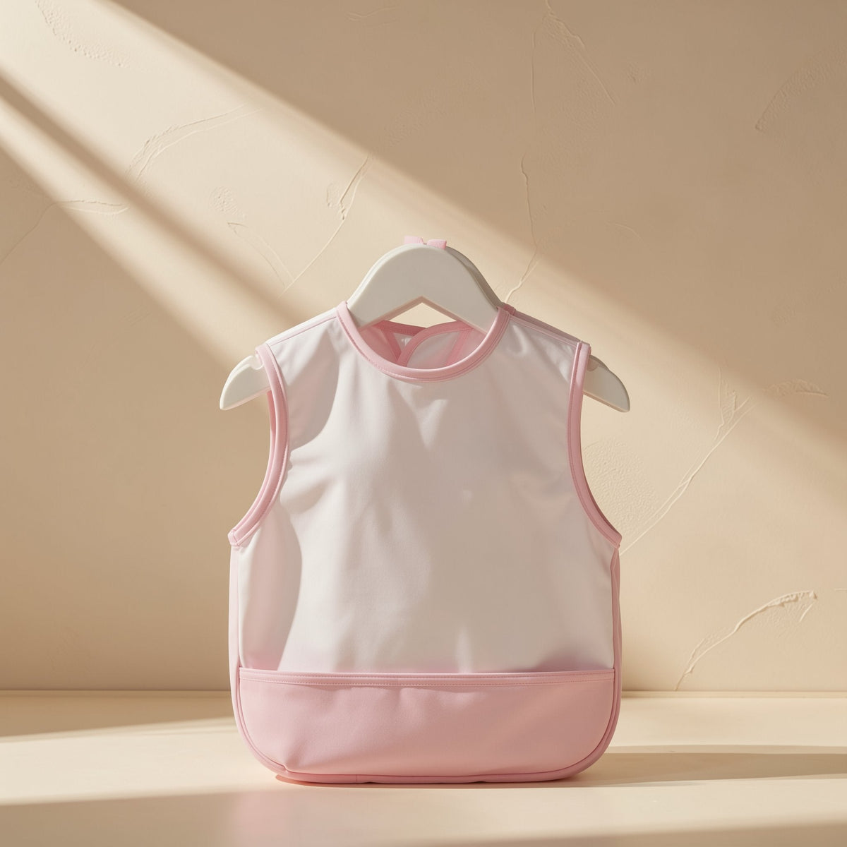 EVA children's feeding bib with a cartoon pattern and sleeveless apron-style design - view 3