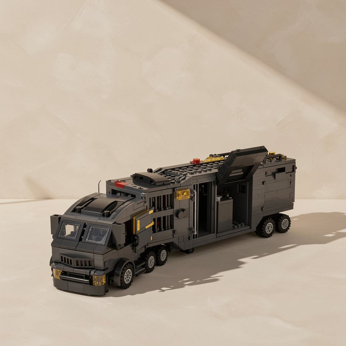Mechshift transforming police mecha building-block toy with car form - view 4