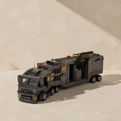 Mechshift transforming police mecha building-block toy with car form - view 4