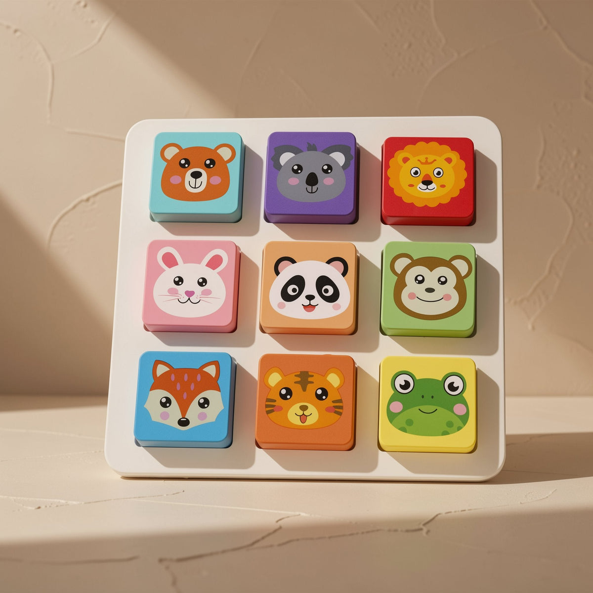 Wooden geometric shape-matching blocks toy for children ages 3–6 - view 3