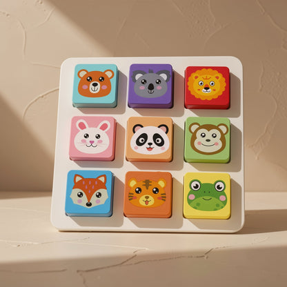 Wooden geometric shape-matching blocks toy for children ages 3–6 - view 3