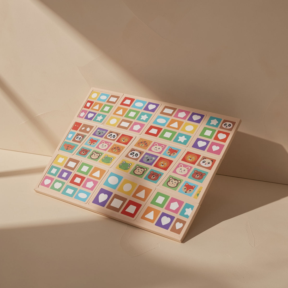 Wooden geometric shape-matching blocks toy for children ages 3–6 - view 4